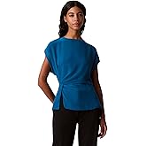 Calvin Klein Jeans Womens Chiffon Twist Front Blouse