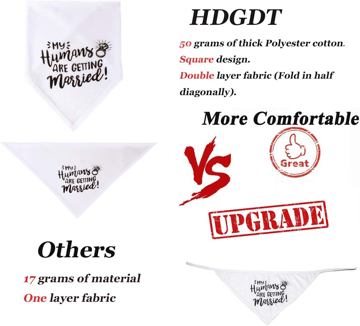 My Humans are Getting Married Dog Bandana, Wedding Dog Bandana, Dog Engagement Announcement, Wedding Photo Prop, Pet Scarf, Pet Accessories (My Humans are Getting Married Dog Bandana) : Pet Supplies