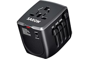 SARQW Travel Converter Adapter Voltage Converter That Steps Down 220 Volts to 110 Volts for use in Over 200 Countries,Including The U.S., U.K., Europe, and Australia