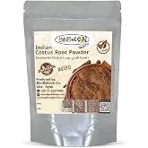 Natural Indian Costus Root Powder Premium Ground Saussurea Lappa Pure Herb Dry Dried Herbal Tea Herbs No Additives Egyptian Arab Kosher Halal (17.64 oz / 500 gm) قسط هندى مطحون حلال
