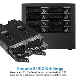 Kingwin U.2/U.3 NVMe Mobile Rack Cage with SlimSAS