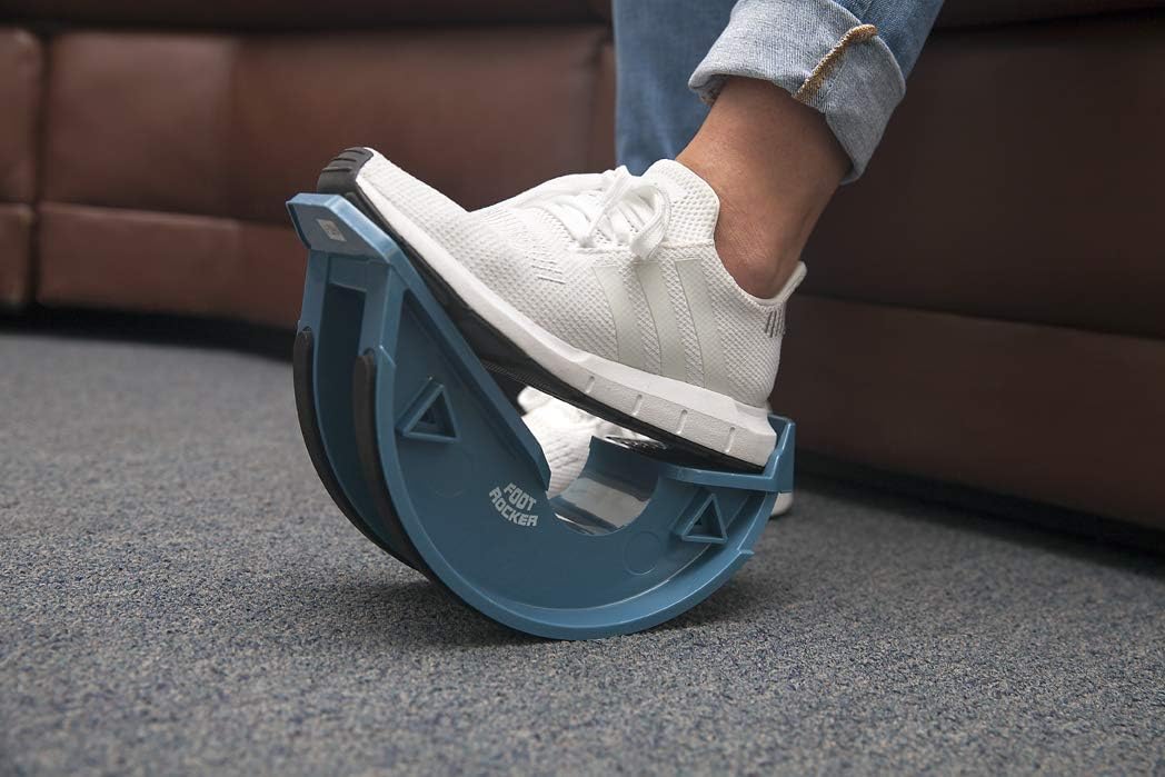 North American Healthcare Foot Rocker Blue -Optimal Foot Position for Flexibility, Plantar Fasciitis, Achilles tendonitis, and other Chronic Conditions : Calf Stretcher : Sports & Outdoors