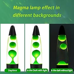 Vanful Green Magma Liquid Motion Lamp with Black