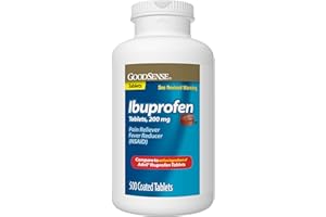 GoodSense Ibuprofen Tablets - 200 mg - Fever Reducer & Pain Relief for Body Aches, Headache, Arthritis Pain, Menstrual Cramps, 500 Count