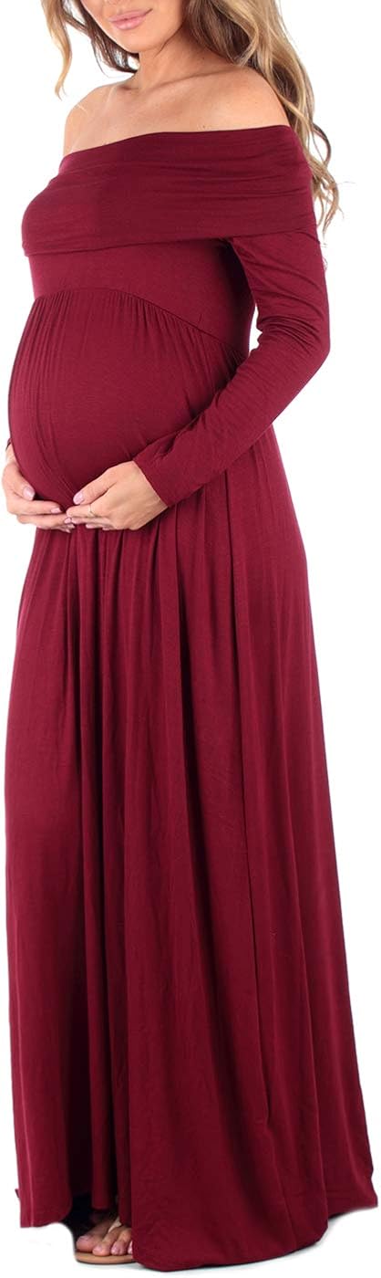 Cowl Neck and Over The Shoulder Maternity Dress at  Women’s Clothing store