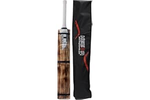 Heega Choice of Champion Willow Wood Panther Burn Bat | Tennis Ball Cricket Bat (Size-35)