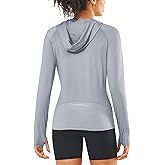 ALLZERO Women's Sun Protection Hoodie UPF 50+ Lightweight Long Sleeve with Back Breathable Mesh for Outdoor Fishing Hiking