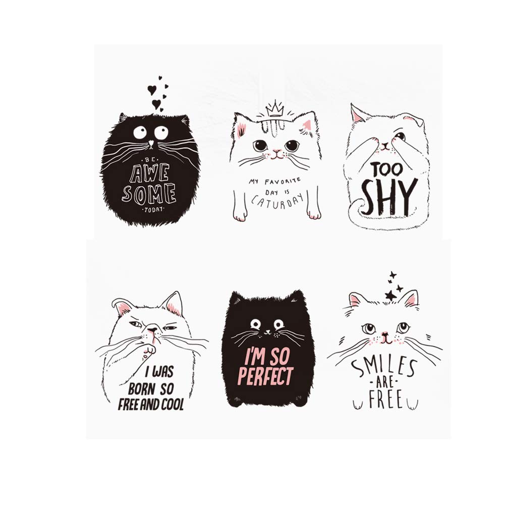 Smiley Face Cute Cat Wall Sticker Decal for Home Decor