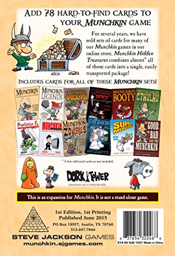 Steve Jackson Games Munchkin Hidden Treasures Card Game
