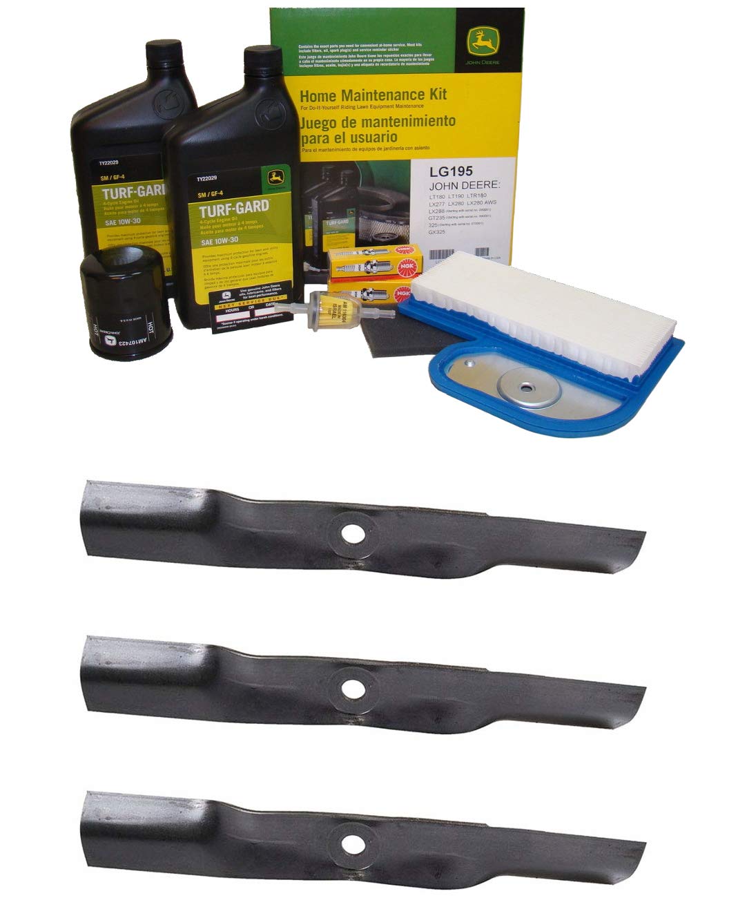 Amazon Com John Deere Original Equipment Model Lx280 Maintenance Kit Highlift Blades 54c Industrial Scientific