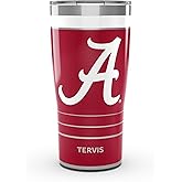 Tervis Traveler Alabama Crimson Tide - MVP Triple Insulated Tumbler Travel Cup Keeps Drinks Cold & Hot, 20oz, Stainless Steel