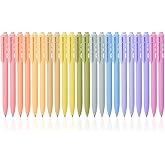 Mr. Pen- Retractable Gel Pens, 22 Pack, Black Ink, Mild Pastel Barrel | Fine Point 0.5 mm, Fast Dry, Smooth Writing, Cute Gel