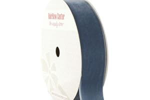 HAIRBOW CENTER LLC HBC 3/8" Velvet Ribbon 338 Antique Blue 25 Yard