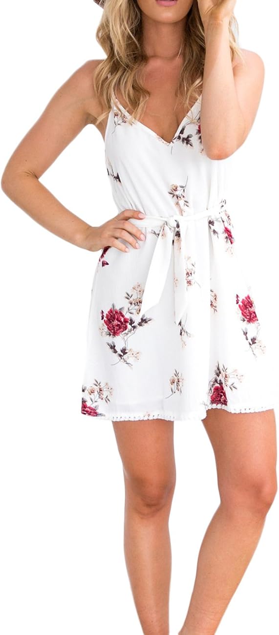 floral tassel mini dress