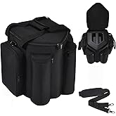 Carrying Case Travel Bag Compatible with Bose S1 Pro+,Portable Bluetooth Speaker Cover Compatible with Bose S1 Pro with Shoulder Strap & Extra Pockets for Microphone,Charger,Cable,Accessories(Black)