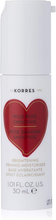 korres wild rose smoothie brightening priming moisturiser