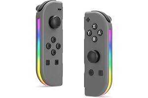 XIONZIJA Wireless Joypad for Switch, Replacement for Switch Controllers Joypad, Upgraded Switch Joypad with Dual Vibration/Wake-up/Screenshot, Grey