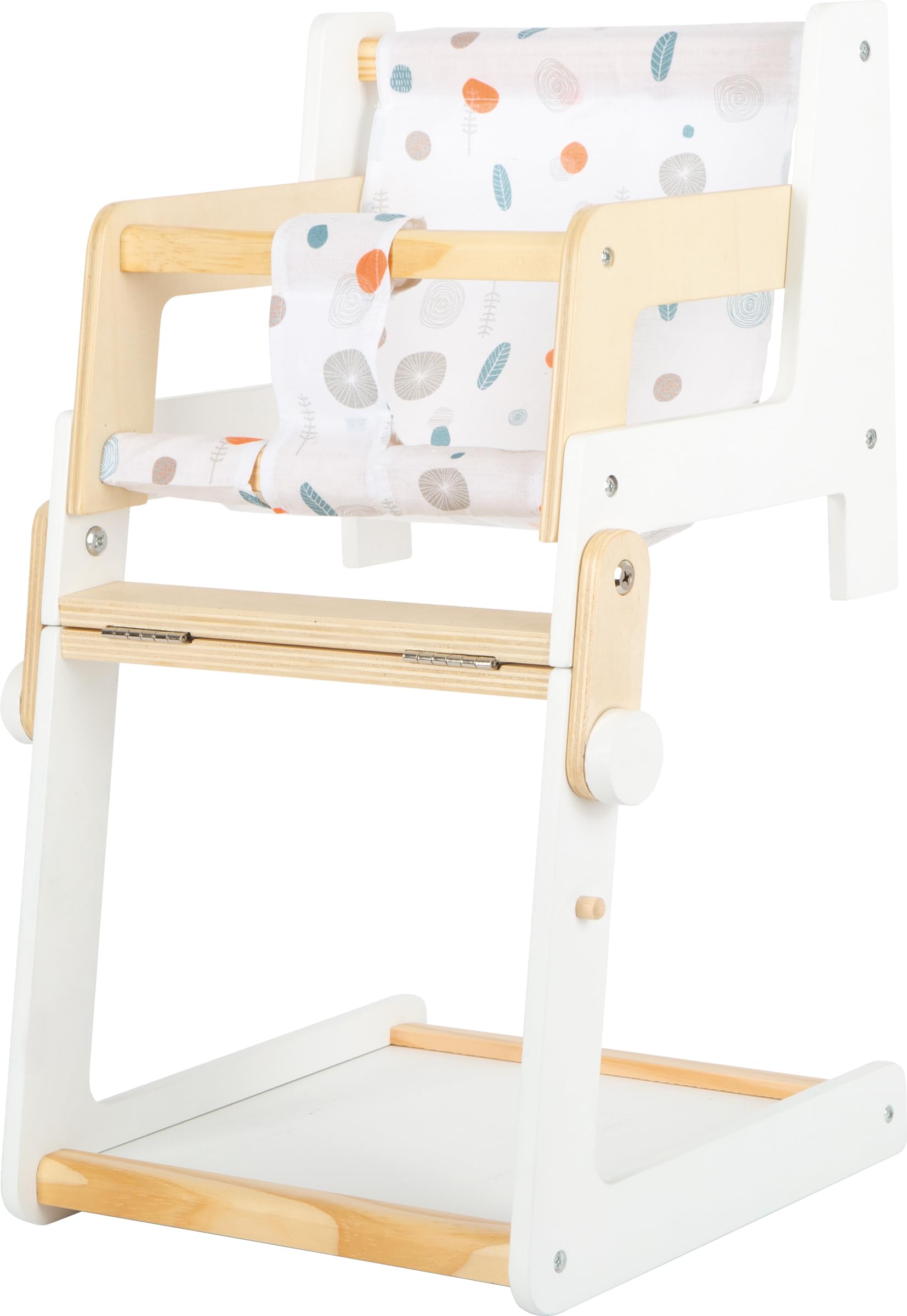 Small Foot 11814 Doll Highchair Little Button, a multifunctional combo highchair, for ages 3+ years