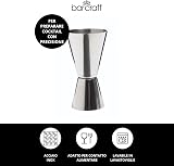 BarCraft Cocktail Jigger Dual Spirit Measure Cup Stainless Steel 25ml 50ml view 2