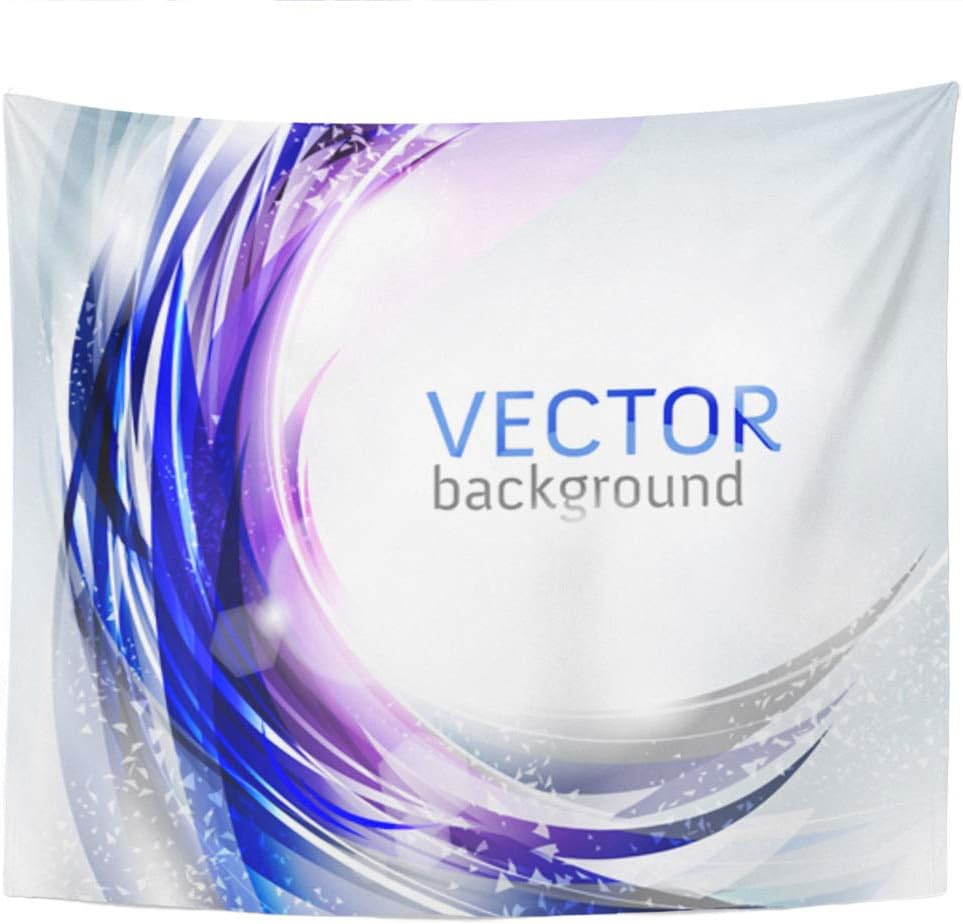 Llsty Tapestry Cool Artistic Wave Like Ombre Design with Vibrant Color Dots Artwork 50x60 Inches Polyester Suitable for Dormitory Living Room Bedroom Home Wall