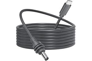 Starlink Mini Cable, 10FT USB C to DC Power Cable, Compatible with 100W+ PD Power Bank/Wall Charger/Power Station, 5.5x2.1mm 