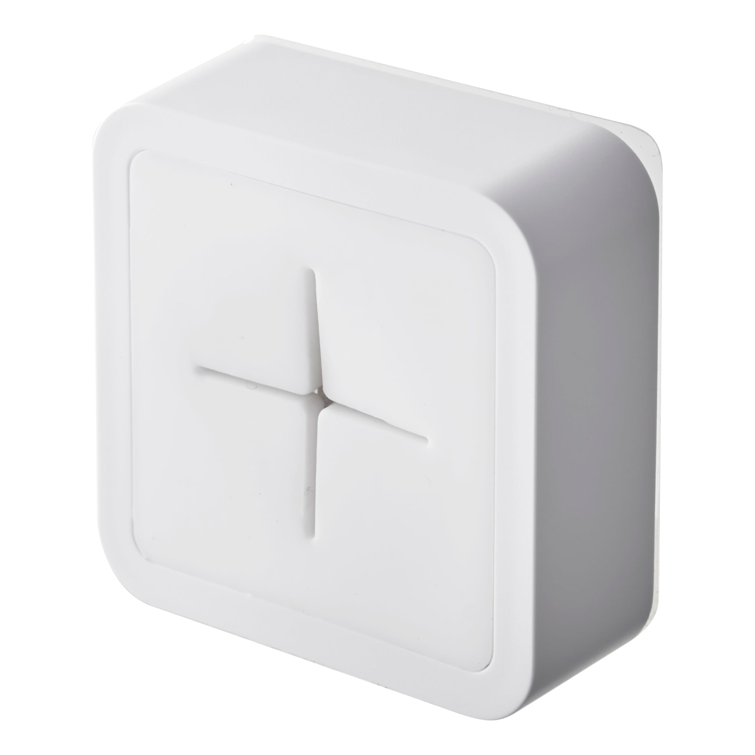 YAMAZAKI 5629 Tower Film Hook Towel Holder, White, ABS Resin/Silicone, Minimalist, 5.5 x 2.3 x 5.5 cm