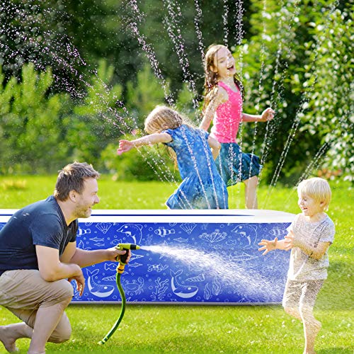 PERLECARE Inflatable Pool, Swimming Pool for Kiddie, Kids, Adults, Toddlers, 120'' x 72'' x 22'' Backyard/Garden/Outdoor… - Image 2