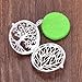 HOUSWEETY Aromatherapy Essential Oil Diffuser Necklace-Copper Tree of Life Locket Pendant,12 Refill Pads (Silver)