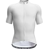 Wulibike Men's Cycling Jerseys Short Sleeve Bike Biking Shirts Full Zip with Pockets Road Bicycle Clothing