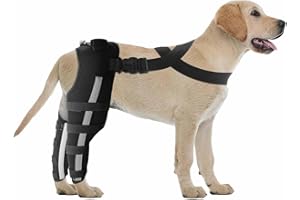 Double Dog Knee Brace for Torn ACL & CCL – Adjustable Back Leg Braces for Hip Dysplasia Cruciate Ligament Injuries Luxating P