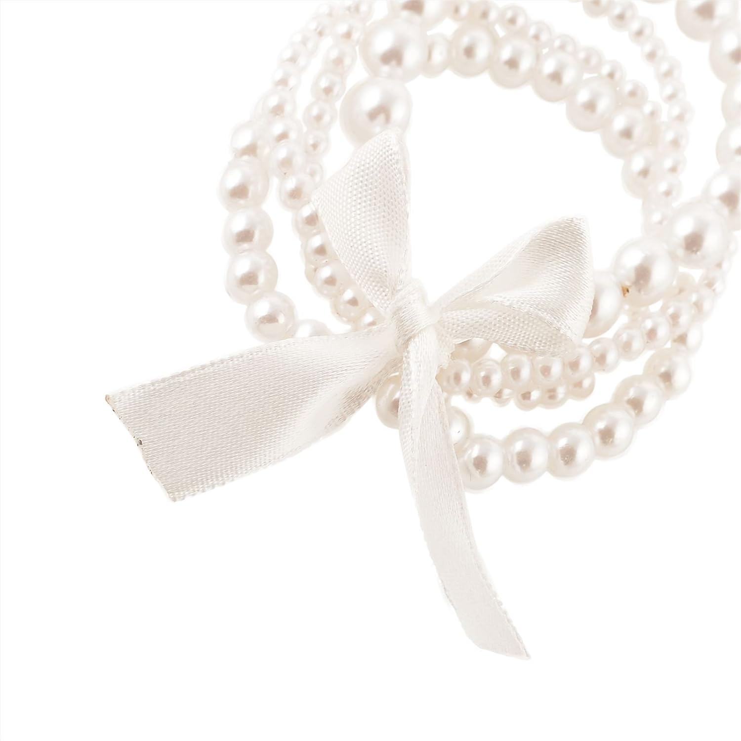 crayonflakes kids girls hand beaded multistrand stretchable bracelet with pearls