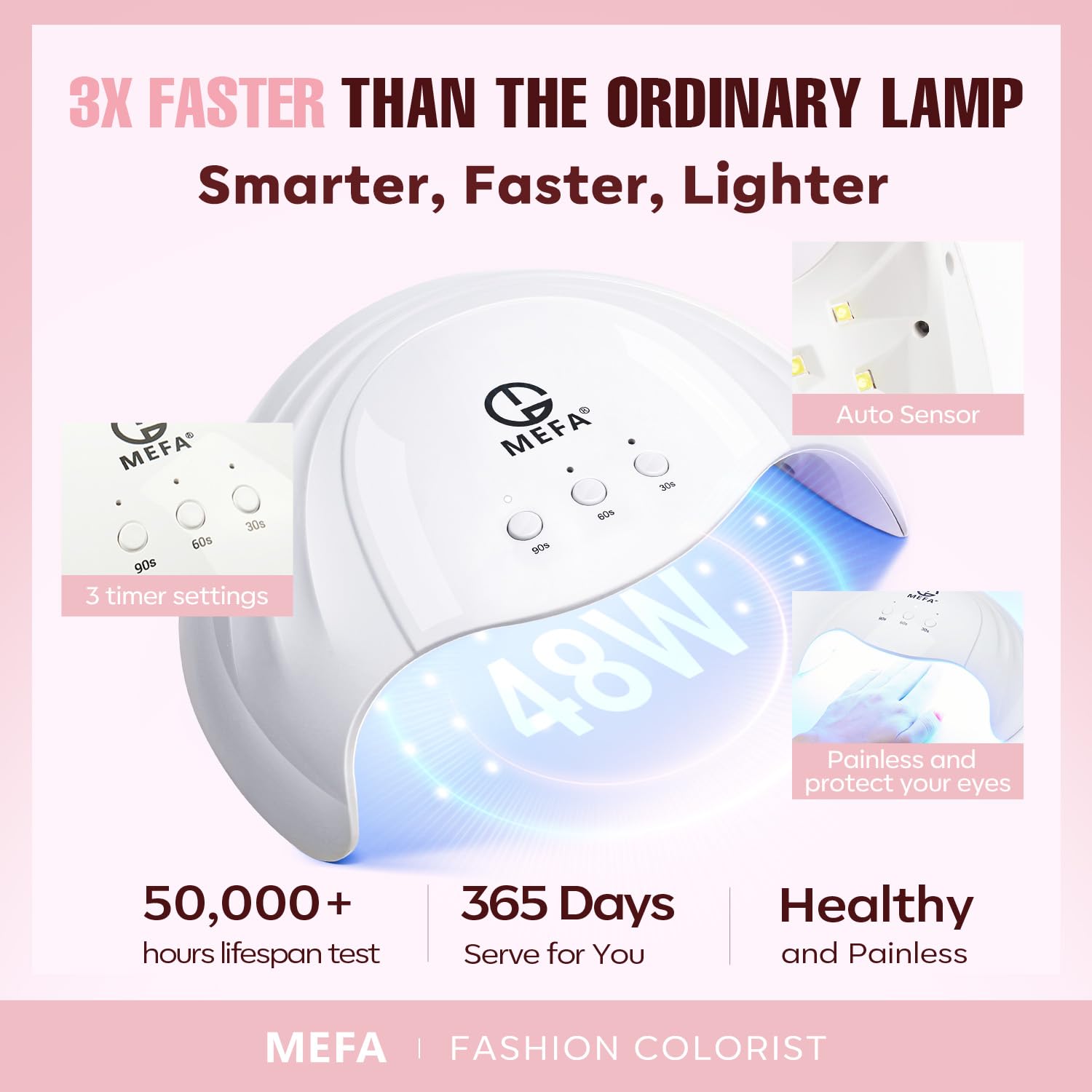 MEFA 56 Pcs Gel Nail Polish Kit with U V Light, 32 Colors All Seasons Soak Off Gel Polish Nail Set with Matte/Glossy Base Top Coat Essential Manicure Tools Nails DIY Easter Decorations Gifts for Women - Image 6