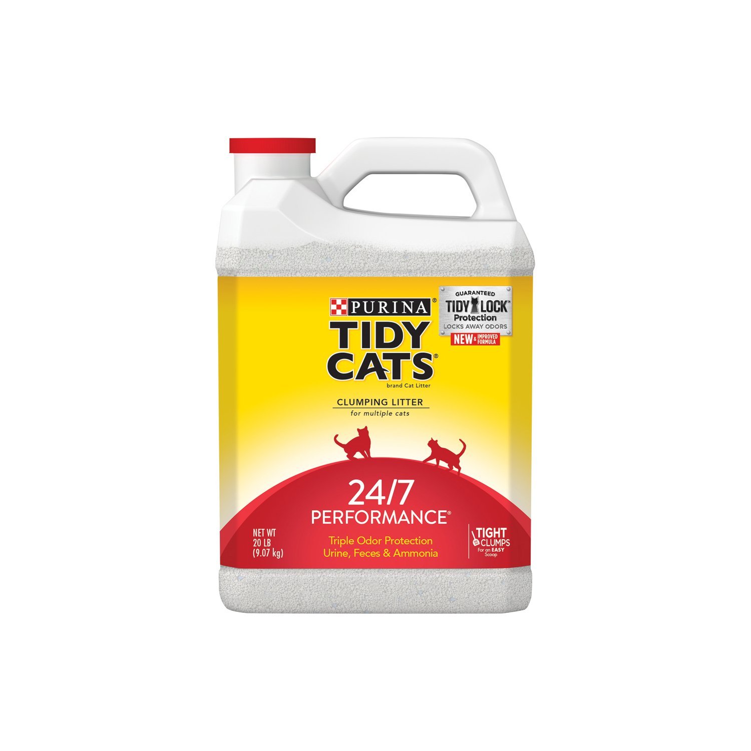 Tidy Cats Brand Clumping Cat Litter 24/7 Performance 20-Pound Jug (Pack Of 2) 19 61 r0PKA4L