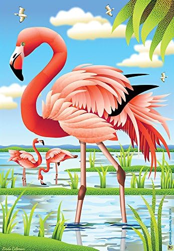 Fancy Flamingos Garden Flag