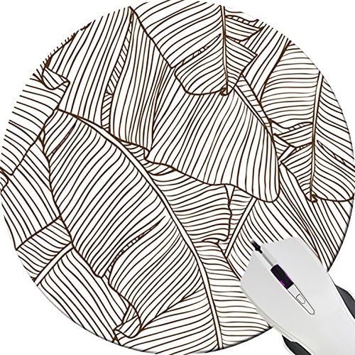 Leaves Of Palm Tree Custom New Professional Design Game The Desktop Notebook Rubber Mouse Pad Mat Round Mousepad