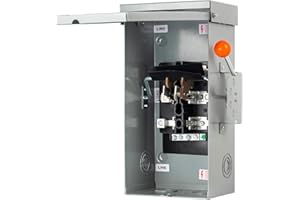 Ecoraiser 100 Amp Generator Transfer Switch, 24000W Manual Transfer Switch for Home Generator, 120/240V Double-Throw Outdoor Safety Switch