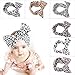 EagleUS 6pcs Baby Girls Toddler Bow Headband Leopard Elastic Hair Bows Bands Hoops Newborn Headwear (Leopard)