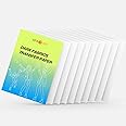 HTVRONT Heat Transfer Paper for Dark Fabric - 10 Sheets 8.5"x11" Printable Heat Transfer Vinyl for Inkjet Printer - Wash Durable Iron on Transfer Paper