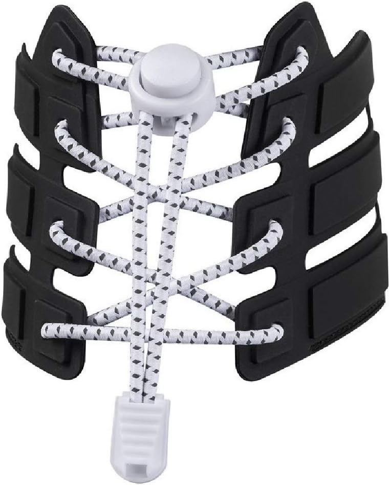 iLiveXNo Tie Shoelaces - Tieless Elastic Shoe Laces - Strong Lock Shoelaces for Sneakers - One Size Fits All for Adults and Kids