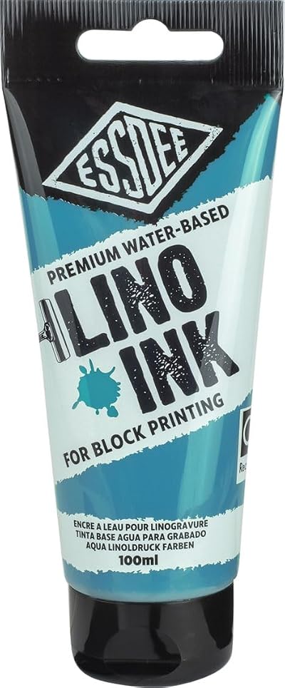 Essdee Block Printing Ink Turquoise 100ml Official UK Made