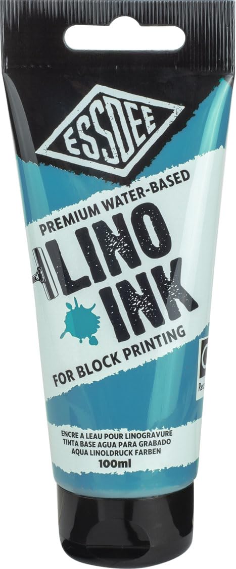 Essdee Block Printing Ink, Turquoise, 100ml