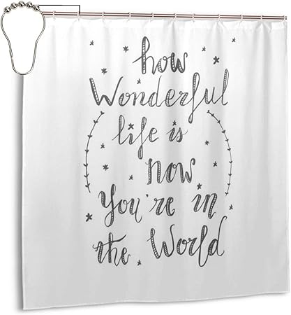 Amazon Com Enxiangxij Waterproof Polyester Fabric Shower Curtain