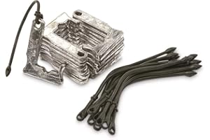 RIG EM RIGHT Rig'Em Right Waterfowl J-Weight Decoy Anchors for Deep Water Hunting with Bungee Cords for Easy Anchor Line Storage