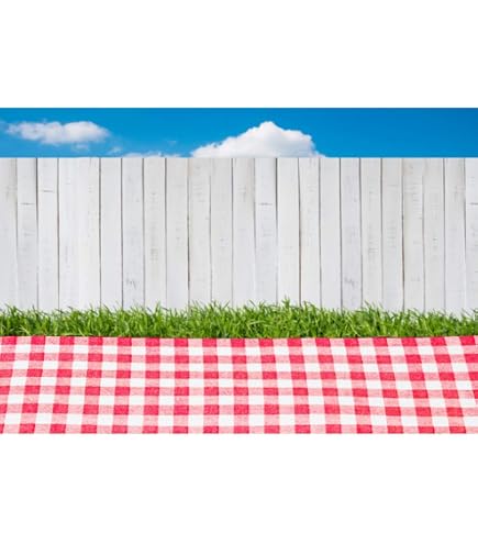 thumbnail interactive-video image 1 of BELECO 5x3ft Fabric BBQ Party Backdrop Green Grass Lawn Red And White Checkered Picnic Barbecue Background Summer Family Barbecue Party Birthday Shoot Cake Table Decorations Photoshoot Studio Props 1 of 9