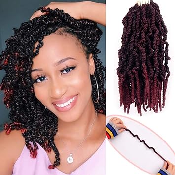 Amazon Com 10 Inch Pre Twisted Spring Twist Hair 3packs Short