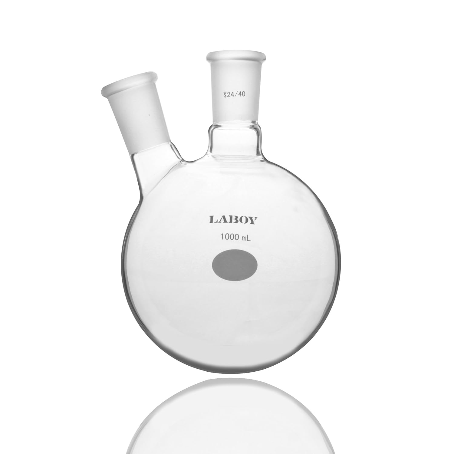 StonyLab Glass 500ml Short Neck Round Bottom Flask Borosilicate Glass