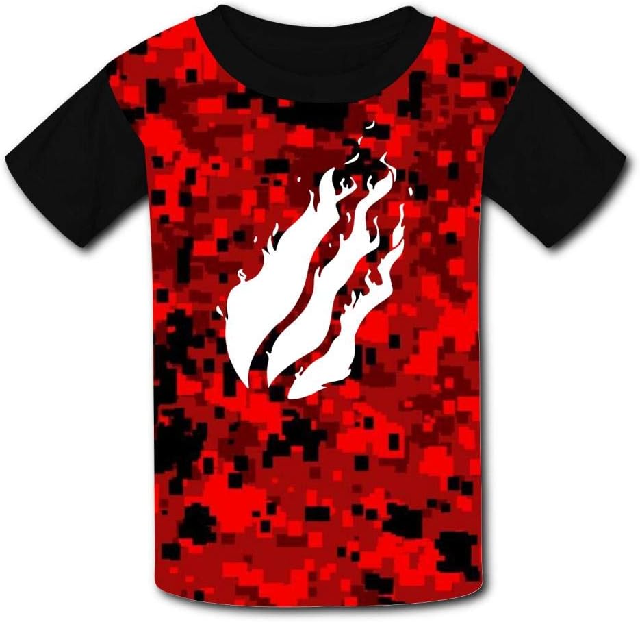 GCASST Preston Fire Nation Playz Gamer Flame T Shirts for Teen Boys Girls Kids Graphic Printed Shirts Funny Short Sleeve O Neck Tee Tops M