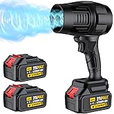 Electric Cordless Leaf Blower, Handheld Electric Leaf Blowers, Mini Jet Dry Blower Fan with 2 Packs 2.6Ah Batteries and Charger, Violent Blower for Lawn, Patio, Outdoors, Car, Home