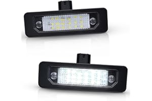 Asgohme LED License Plate Lights Bright White Tag Lamp Assembly Replacement Compatible with Ford 2006-2012 Fusion, 2010-2014 Mustang, 2010-2019 Taurus, Pack of 2