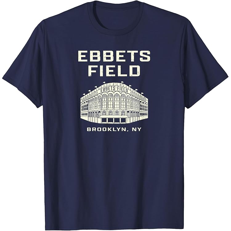 Amazon.com: Ebbets Field Shirt Retro Brooklyn Baseball T-Shirt